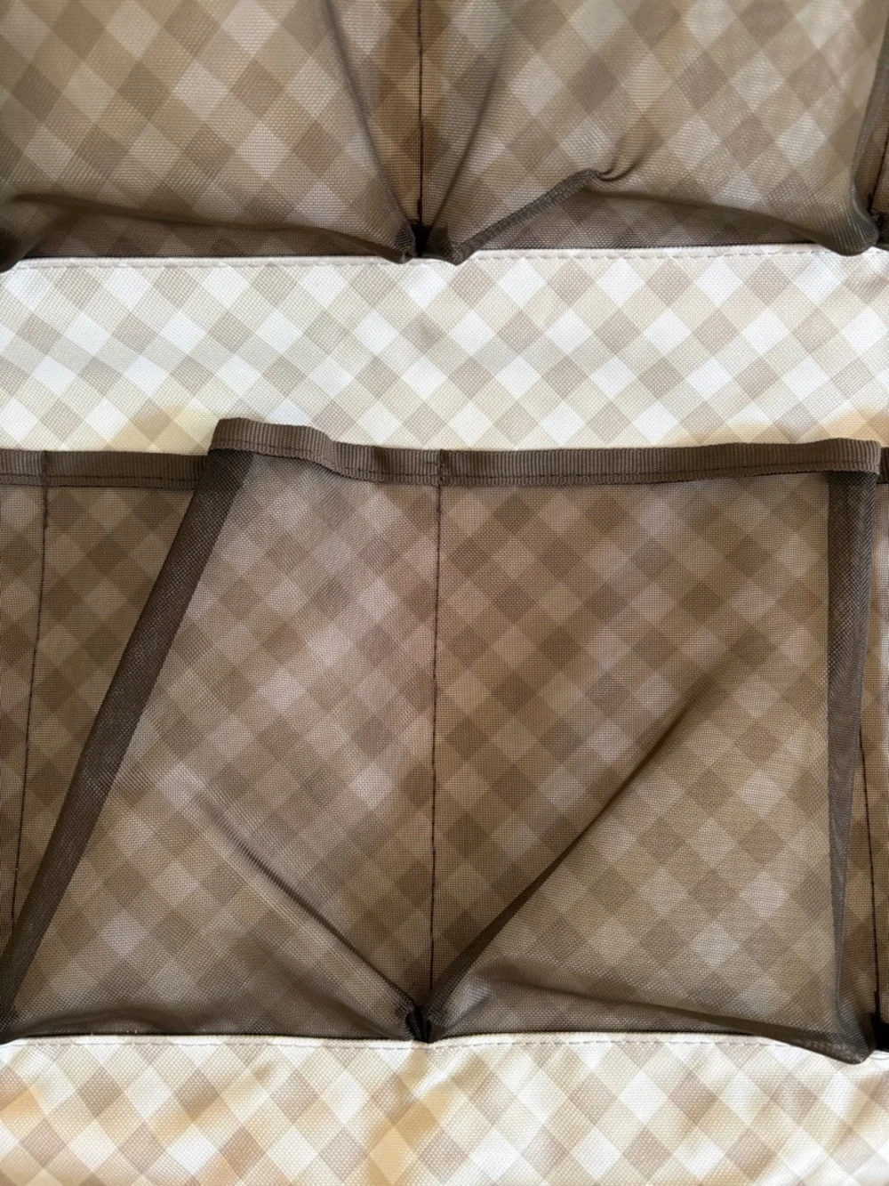 Hanging Multi-Pocket Organizer - Beige & Brown